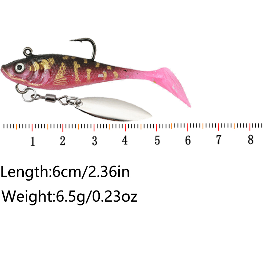 5PCS T-Tail Soft Bait Artifici - Fishing Lure Blade Bait avis et prix
