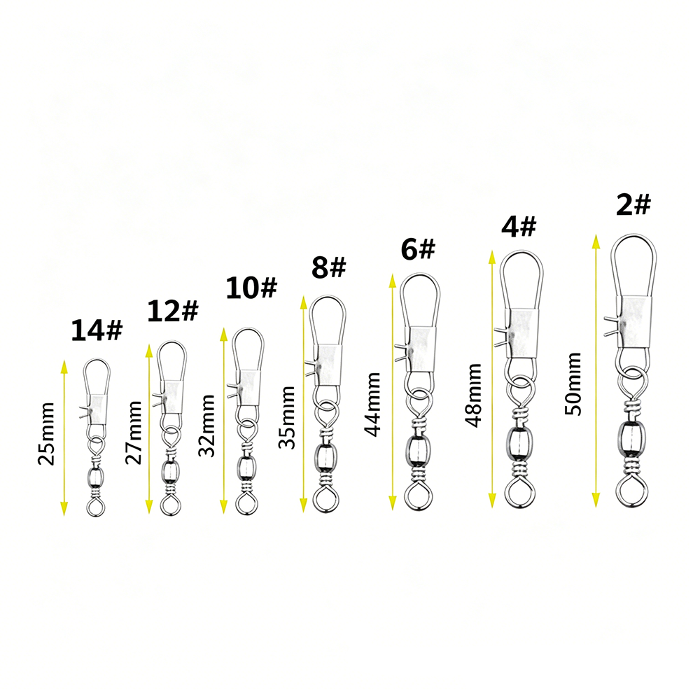 50Pc/box Stainless Steel Swive - Fishing Lure Box avis et prix