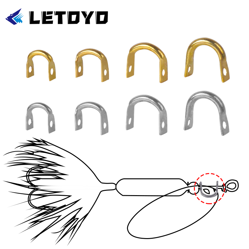 LETOYO 100pcs Folded Clevises  - Fishing Lure Spinnerbait avis et prix