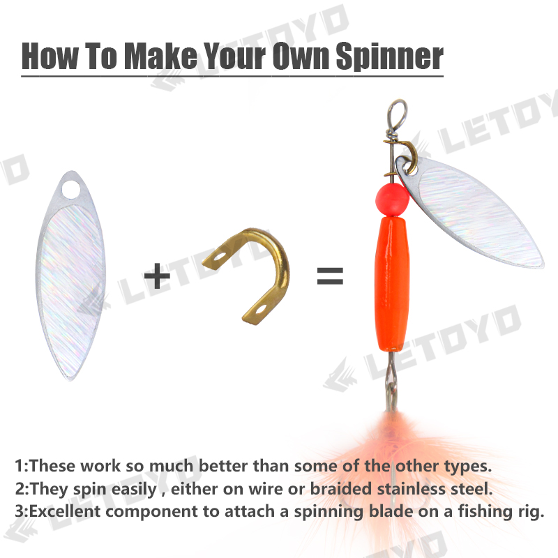 LETOYO 100pcs Folded Clevises  - Fishing Lure Spinnerbait avis et prix