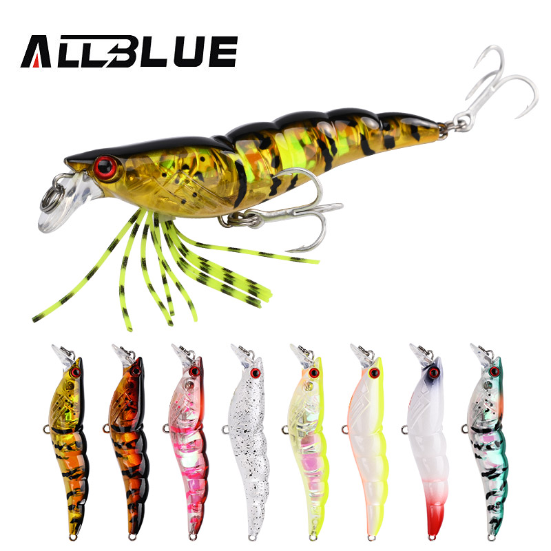 ALLBLUE 3D Flash Shrimp 70mm 7 - Fishing Lure Swimbait avis et prix