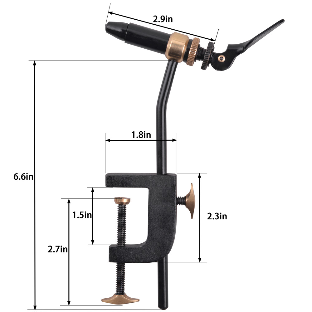 Rotary Fly Tying Vise Tool Saf - Fishing Lure Making Kit avis et prix