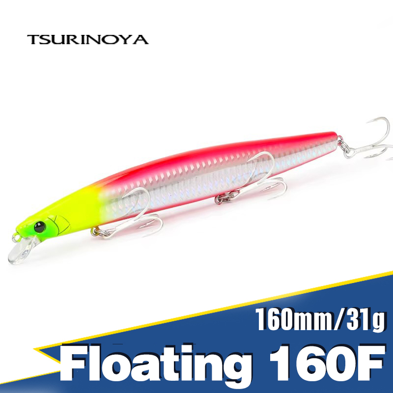 TSURINOYA 160F Floating Minnow - Fishing Lure Topwater avis et prix