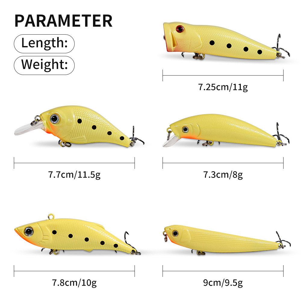 2026 Glow Lure Hard Bait Kit C - Fishing Lure Popper avis et prix