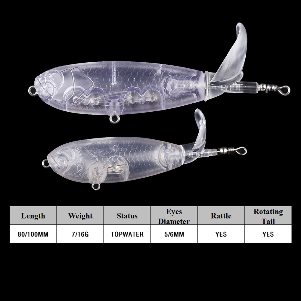 Chan’sHuang 20PCS Unpainted Bl - Fishing Lure Popper avis et prix