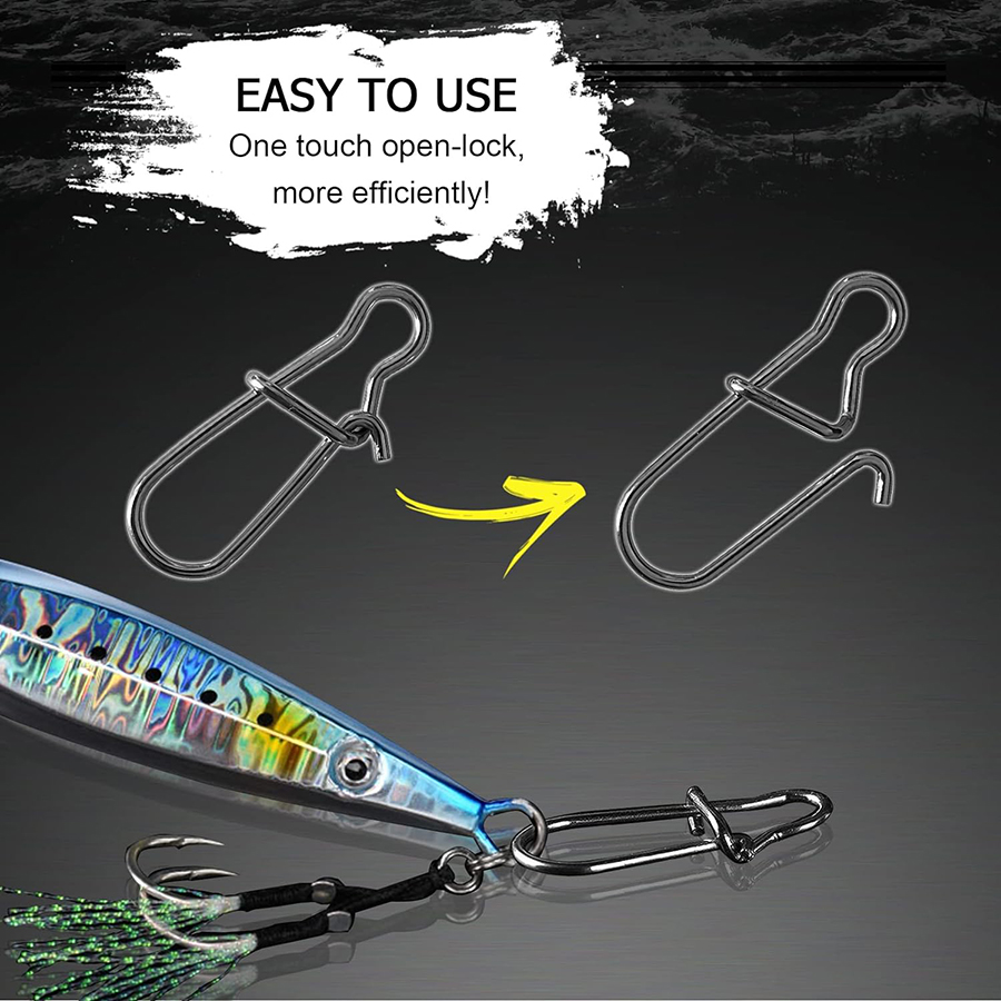50Pcs Crankbait Snaps Stainles - Fishing Lure Crankbait avis et prix