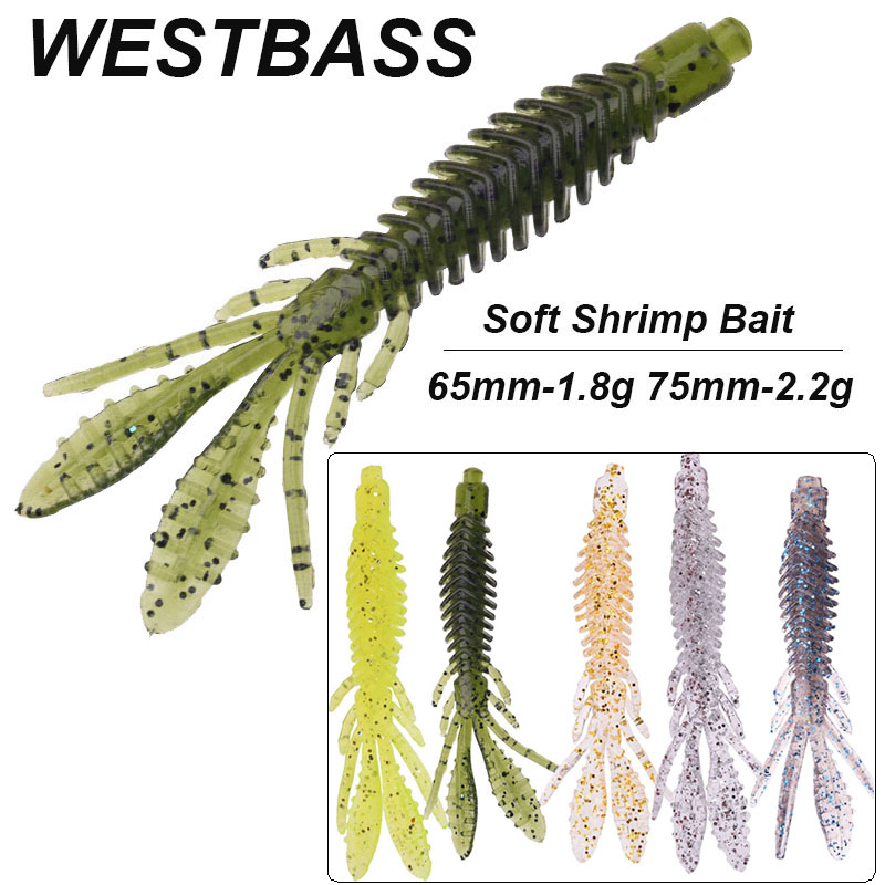 WESTBASS 5PCS Soft Larva Baits - Fishing Lure Soft Plastic avis et prix