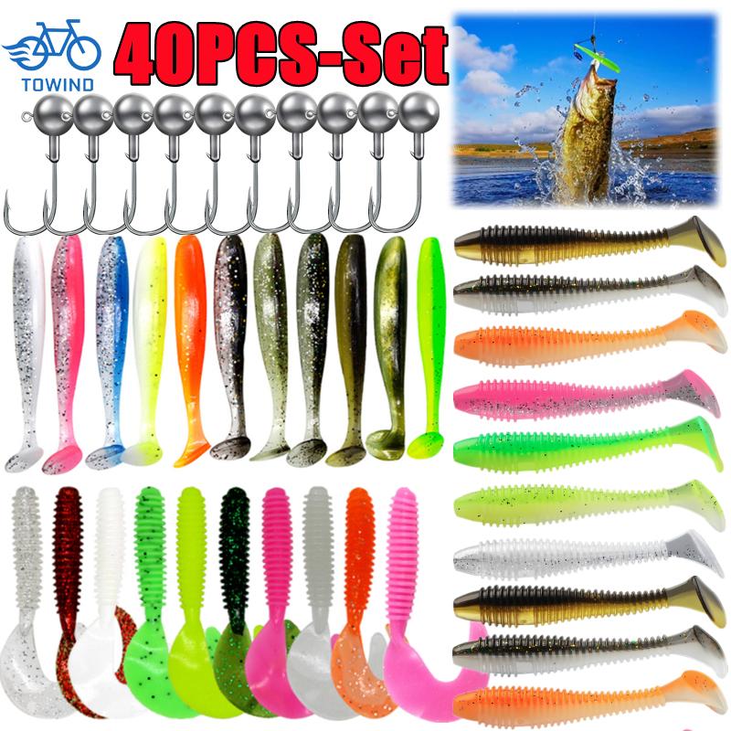 40/20/15PCS Soft Fishing Lures - Fishing Lure Soft Plastic avis et prix