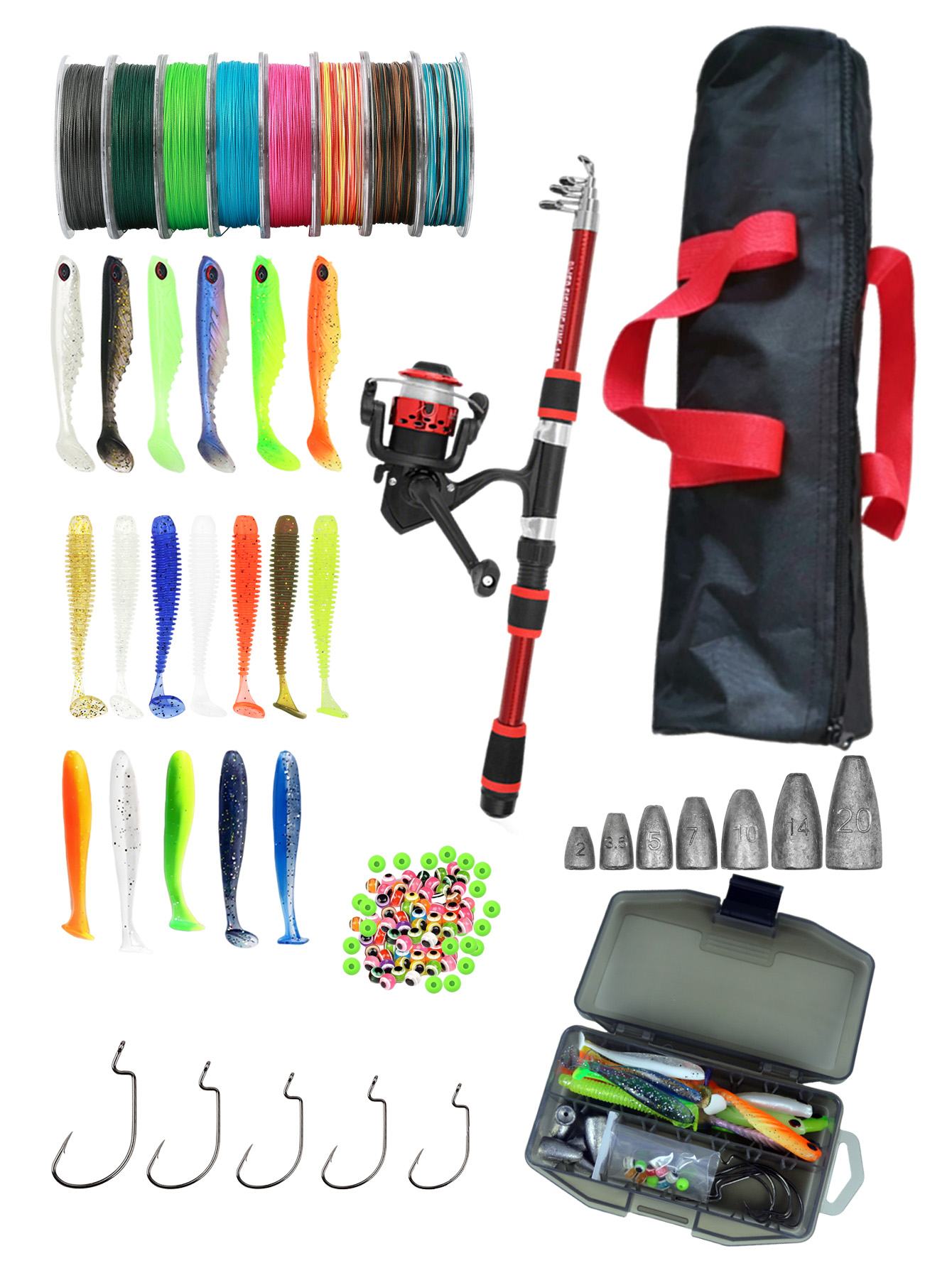 Fishing Rod Reel Combos Collap - Fishing Lure Spinner avis et prix