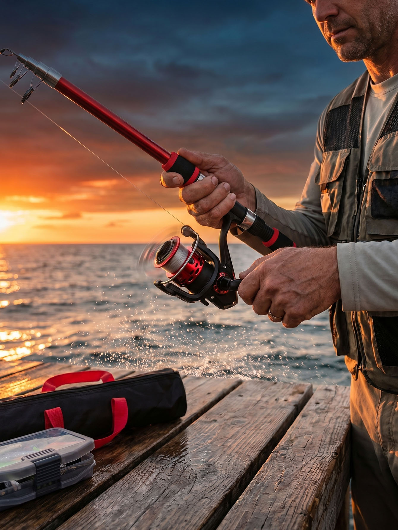 Fishing Rod Reel Combos Collap - Fishing Lure Spinner avis et prix