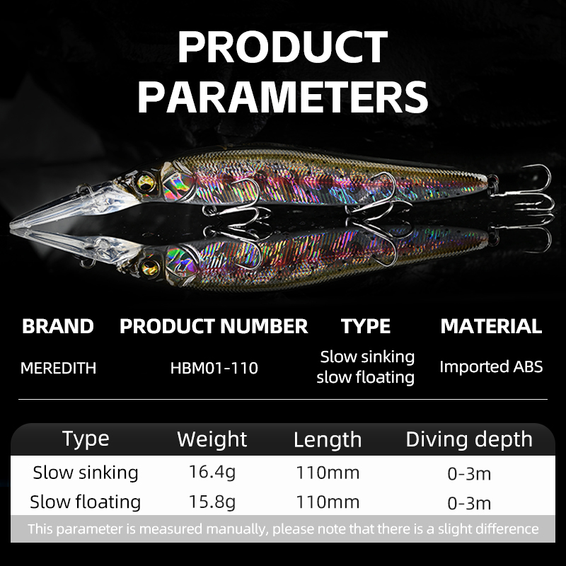 MEREDITH Minnow Wobbler Fishin - Fishing Lure Jerkbait avis et prix