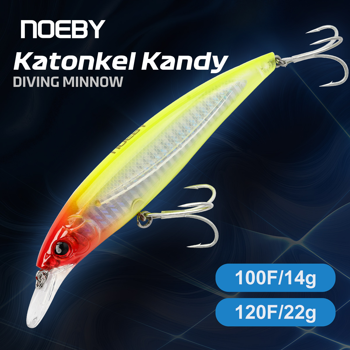 NOEBY Minnow Fishing Lure 100m - Fishing Lure Jerkbait avis et prix