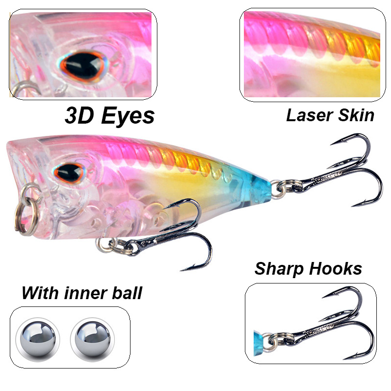 YUCONG 1PC Mini Popper Fishing - Fishing Lure Topwater avis et prix