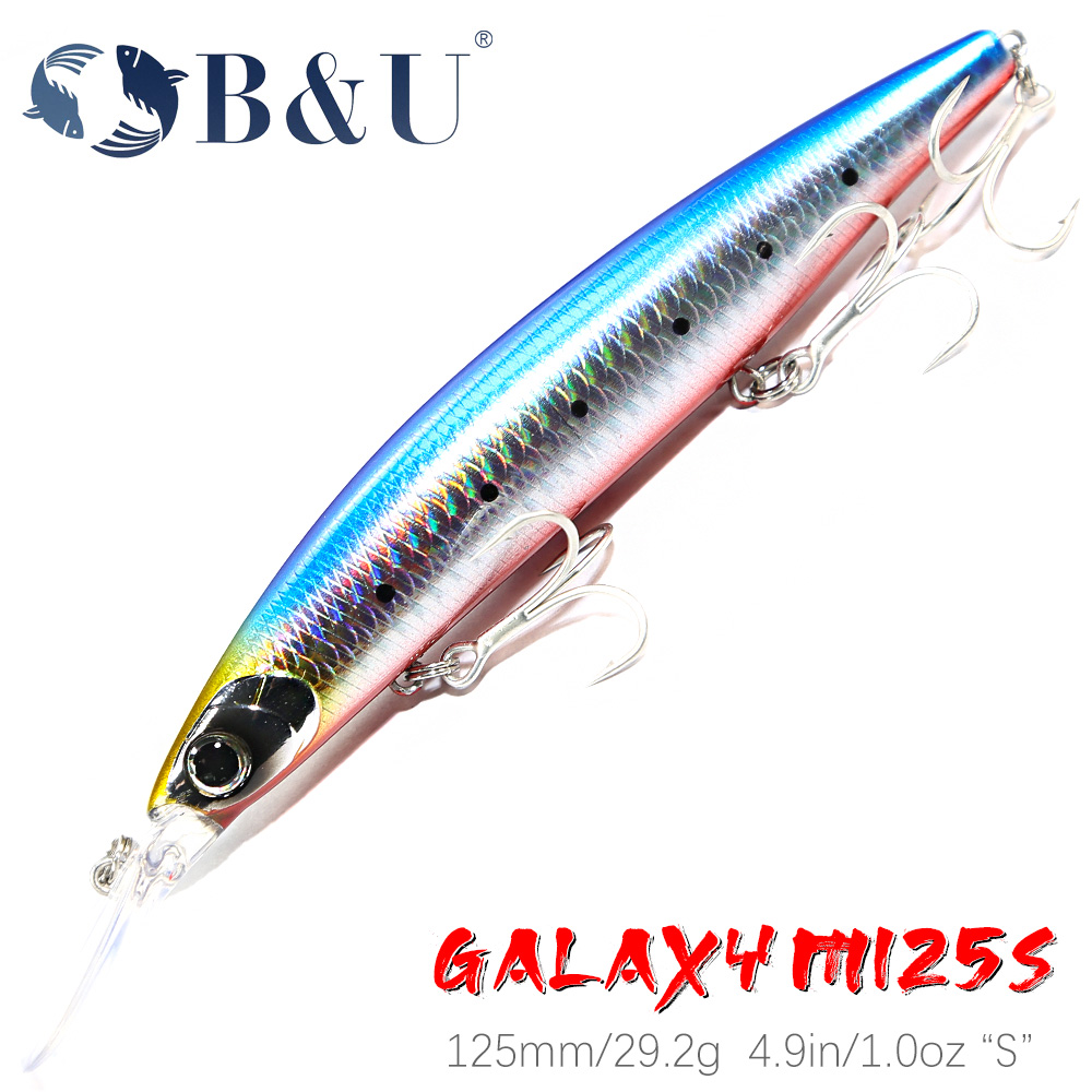 B&U 125mm Sinking Minnow Sea F - Fishing Lure Jerkbait avis et prix
