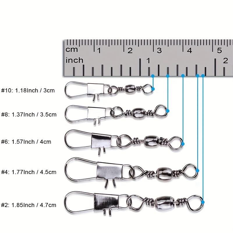 50/200pcs Barrel Snap Swivel F - Fishing Lure Accessories avis et prix